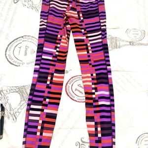 Nike Purple and Pink Geometric Leggings